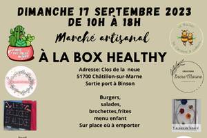 Marché artisanal à laa box healthy