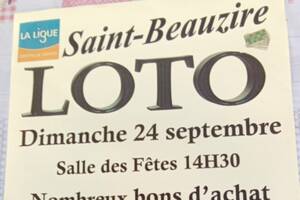Grand loto solidaire à Saint-Beauzire dimanche 24 septembre