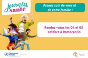 Rendez-vous Journées Santé à Romorantin - 04 & 05 octobre