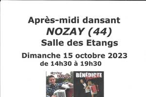 Après-midi dansant à Nozay le 15/10/2023 avec Silvère Burlot et Bénédicte Gamba