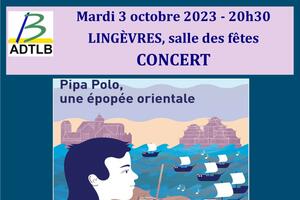 Concert-spectacle musical « Pipa Polo, une épopée orientale » par A. DORZEE et T. THEUNS