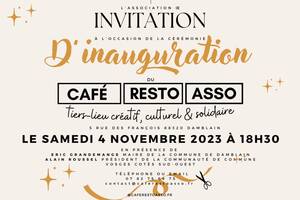 Cérémonie d'inauguration Café Resto Asso