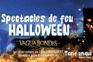 Spectacle de feu d'Halloween