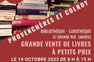 Grande vente de livres d'occasion