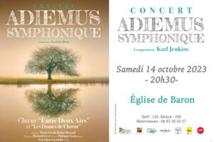 ADIEMUS SYMPHONIQUE de Karl Jenkins par le CHOEUR ENTRE DEUX AIRS