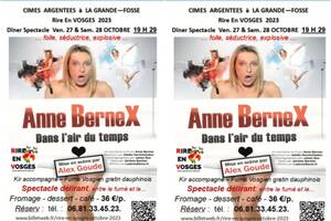 Anne BERTEX à Rire En Vosges – Dîner spectacle –