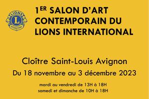 1ER SALON d'ART CONTEMPORAIN du LIONS INTERNATIONAL