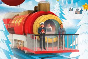 Le train postal du Père Noël