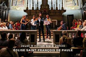 Concert à Nice : Les 4 Saisons de Vivaldi, Experience de Enaudi, Somewhere over the rainbow, De Falla, Fauré