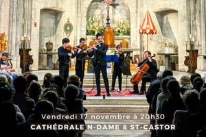Concert à Nîmes : Les 4 Saisons de Vivaldi, Experience de Enaudi, Over the rainbow, De Falla, Fauré