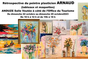 Exposition et Rétrospective d’ ARNAUD Peintre figuratif, abstrait & plasticien