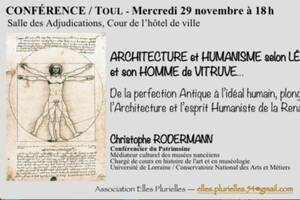 ARCHITECTURE et HUMANISME selon LEONARD DE VINCI,    et son HOMME de VITRUVE…