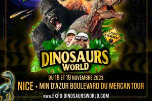 Exposition de dinosaures • Dinosaurs World à Nice en 2023