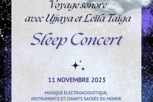 Ujjaya & Leila Taïga en sleep concert à Onirika