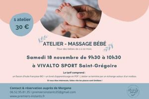 Atelier de massage bébé