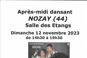 Après-midi dansant à Nozay avec Cécile et Dominique MOISAN le 12/11/23