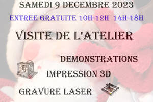 découverte Atelier imprimante 3 d et gravure laser