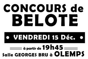 Concours de belote Olemps