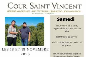 Portes Ouvertes au Domaine Cour Saint Vincent