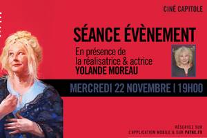 Rencontre EXCEPTIONNELLE avec Yolande MOREAU autour de son film LA FIANCÉE DU POÈTE