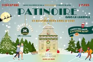 Patinoire et féerie hivernale au Fort Saint-André