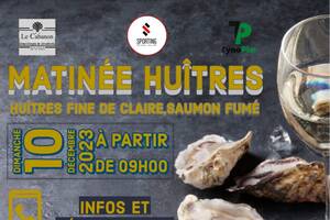 Matinée huîtres saumon fumé