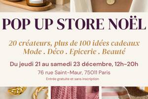 Pop Up Store de Noël Boutique Créateur
