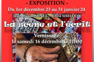 Exposition « La scène et l’écrit », Jean-Claude MINET et Chris SHELDON