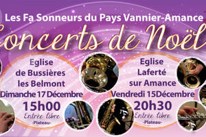 Concerts de Noël Les Fa Sonneurs du Pays Vannier-Amance