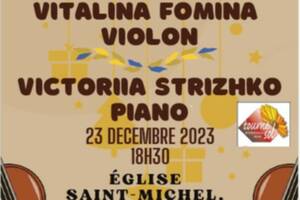 Concert de Noel Velleron, Musique Classique, Violon et Piano d'Ukraine