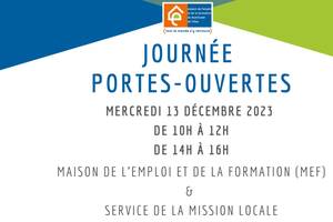 Journée Portes-Ouvertes de la Maison de l’Emploi et de la Formation (MEF) & les services de la Mission Locale