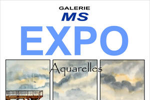 exposition d' aquarelles de J-C malandain