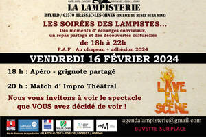 Soirée des Lampistes (Apéro partagé et Match d’impro théâtral)