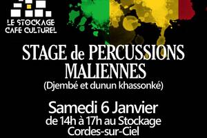 Stage de percussions Maliennes