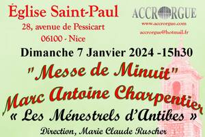 Dimanche 7 Janvier 2024 à 15h30 « Messe de Minuit »
