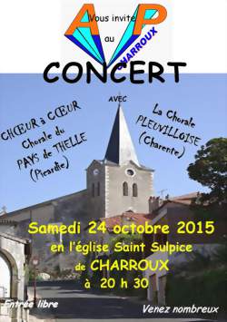 Concert en l'église Saint-Sulpice de Charroux
