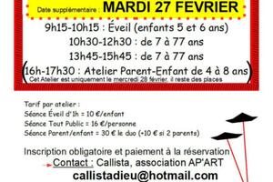 Ateliers Cirque, pendant les vacances d'hiver