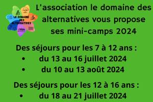 Séjour mini-camp pour les enfants (7/12 ans)