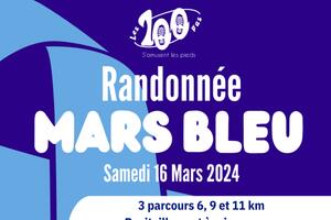 Randonnée Mars Bleu Samedi 16 Mars 2024