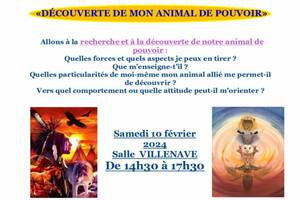 Atelier à la découverte de mon animal de pouvoir