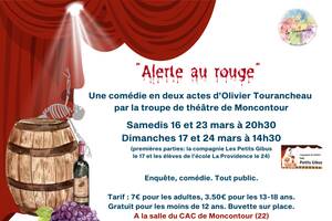 16-17/3 et 23-24/3 – Alerte (au) rouge! La troupe de théâtre de Moncontour est de retour