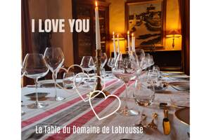 Menu de la Saint Valentin 2024 à la Table du Domaine de Labrousse