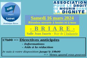 Association pour le Droit de Mourir dans la Dignité - Directives anticipées : informations et aide à la rédaction