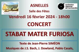 Concert « Stabat Mater Furiosa » de J. P. SIMEON par l’ORCHESTRE REGIONAL DE NORMANDIE