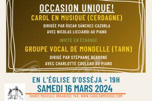 CONCERT CHORALE - CAROL EN MUSIQUE