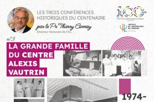 photo Conférence 100 ans ICL | « La grande famille du Centre Alexis Vautrin, 1974-2001 »