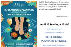 CONFERENCE ATELIER REFLEXOLOGIE