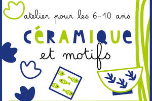 Atelier céramique et motifs pour les 6-10 ans