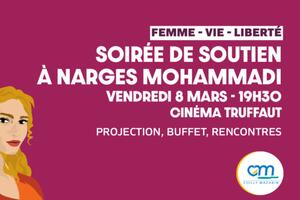 Soirée de soutien à Narges Mohammadi 