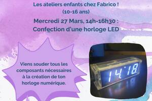 Les ateliers enfants chez Fabrico ! (10-16 ans)